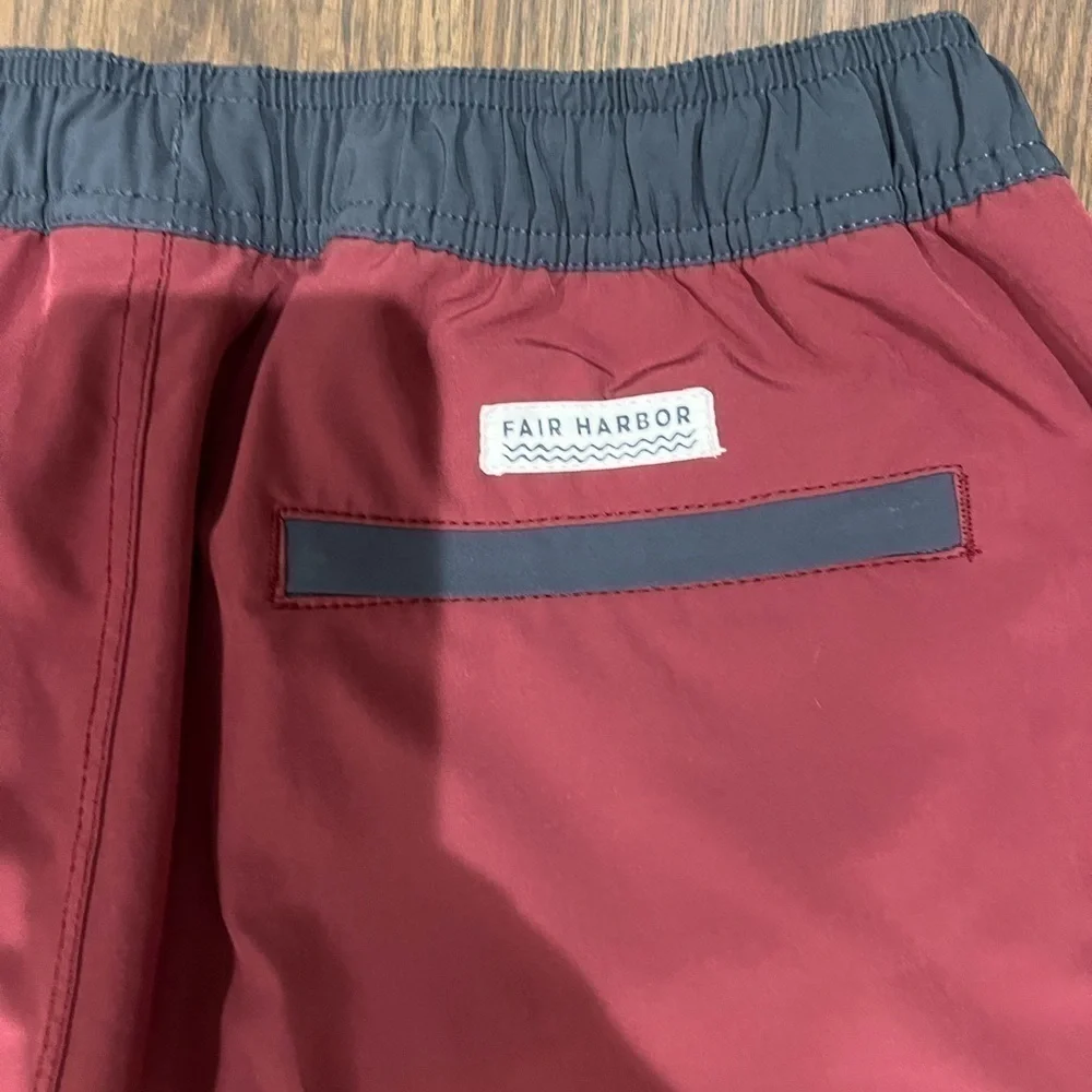 Fair Harbor Mastos Anchor Trunk board shorts Mens M nautical coastal surfing E - Picture 6 of 7